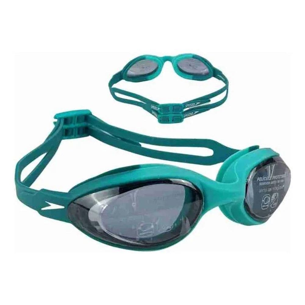 3X Óculos Natação Speedo Hydrovision Cor Verde Humo