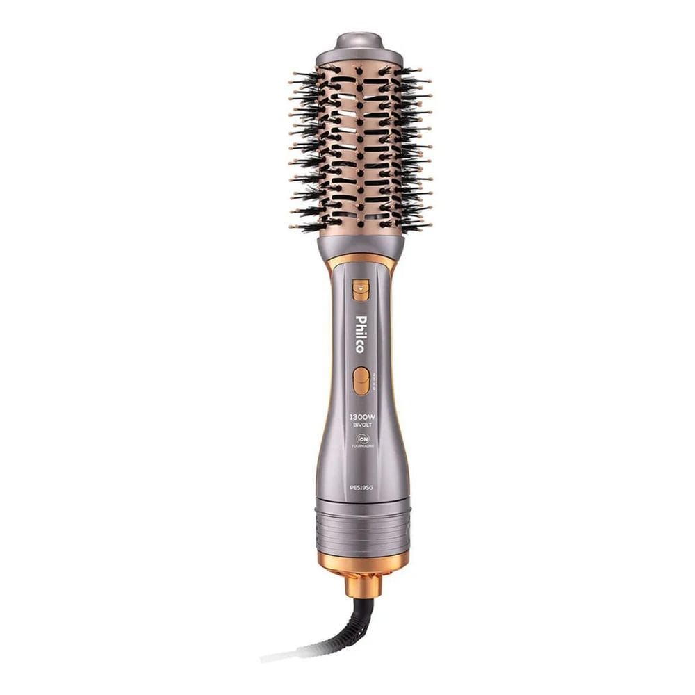 3X Escova Secadora Philco Pes19Sg 3 Acessórios 1300W Cor Pra