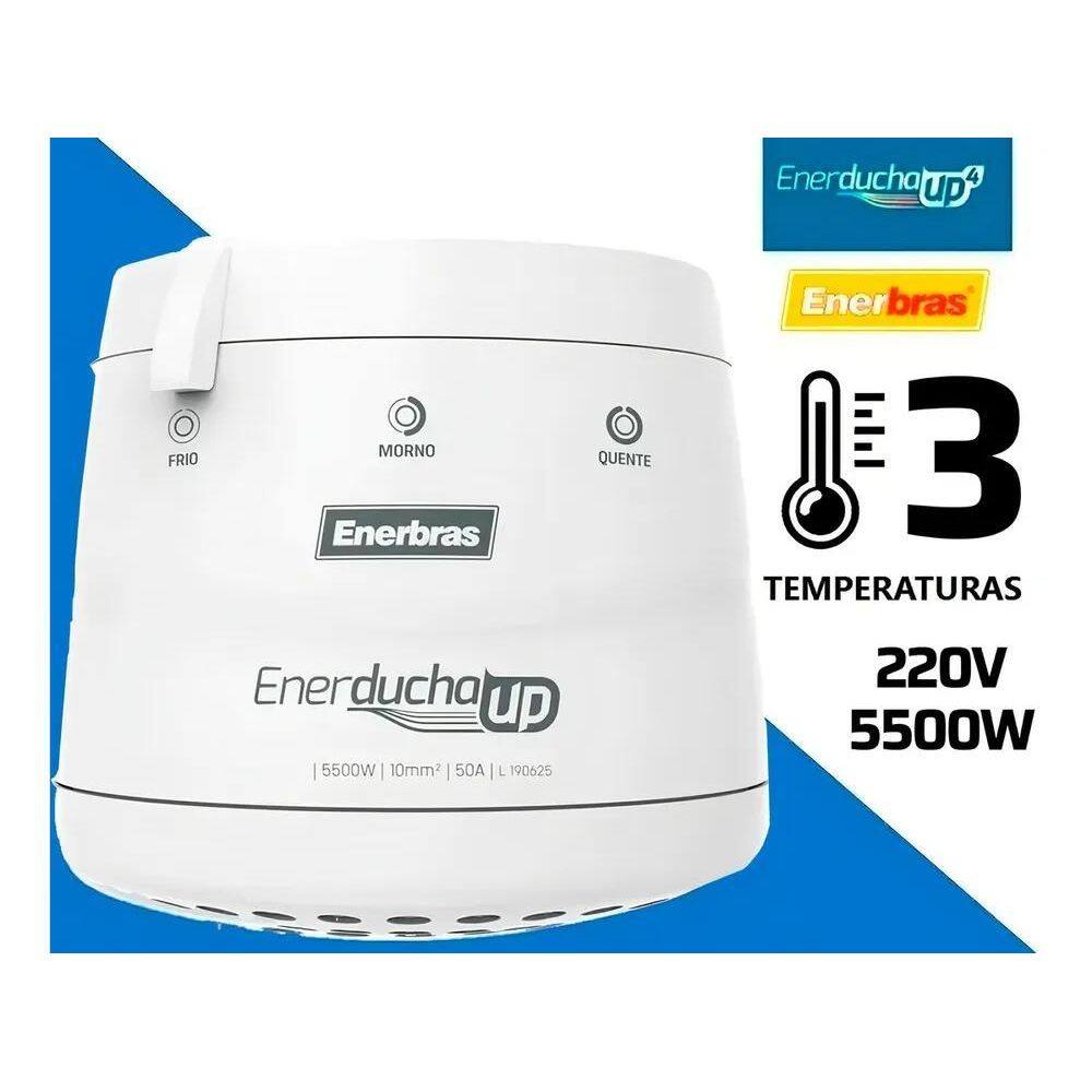 3X Chuveiro Ducha 3 Temperaturas 5500W Enerducha