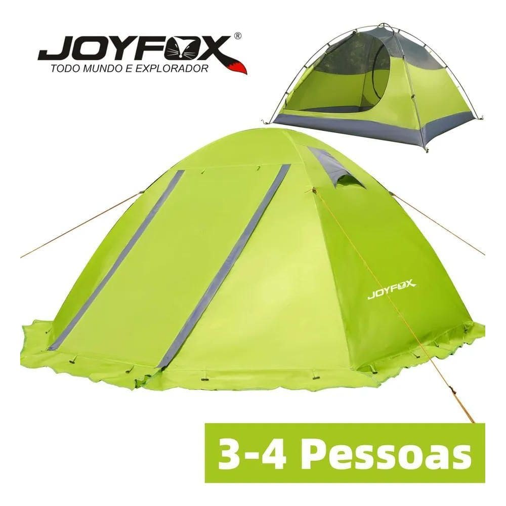 3X Barraca Camping 3/4 Pessoas Joyfox 3500Mm Impermeavel Pro
