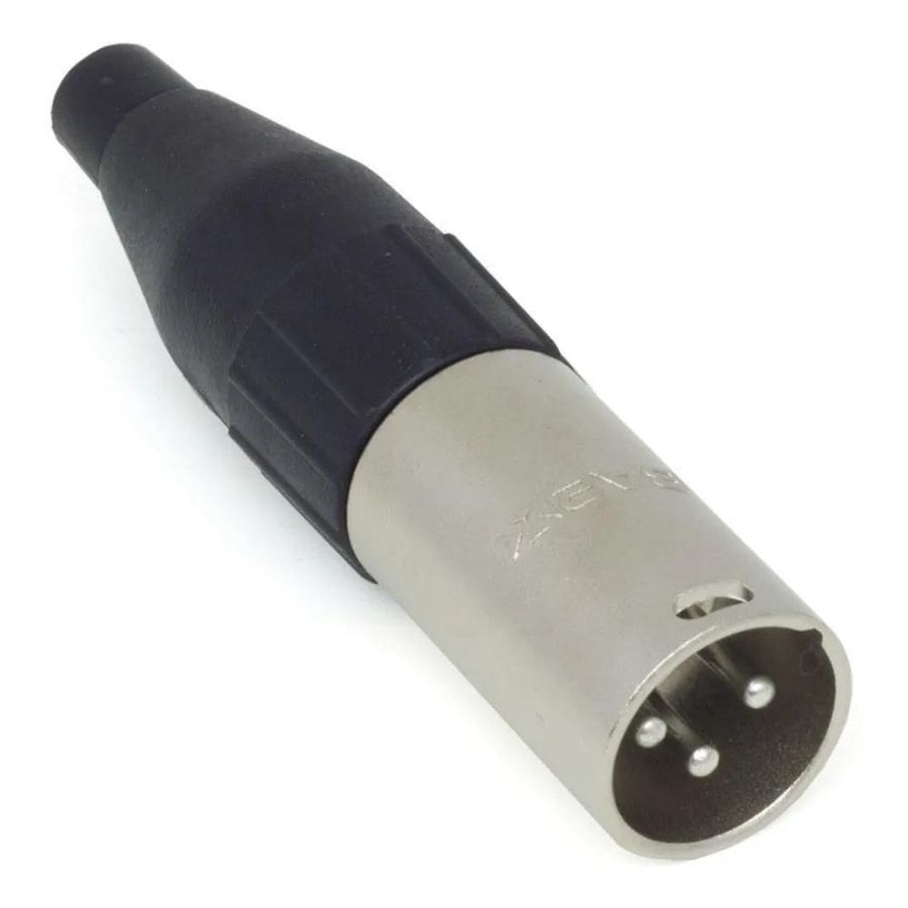 3X Conector Plug Santo Angelo Xlr Macho Linha 3 Polos Sa2X
