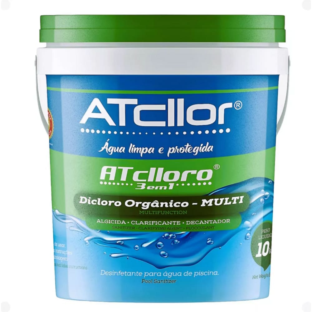 Atclloro Cloro 3 Em 1 Balde 10Kg Atcllor