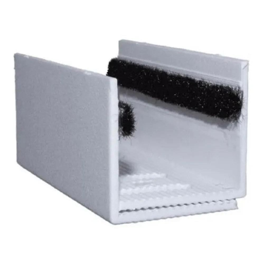 Guia U Externo Ajustável Para Porta De Correr - Branco