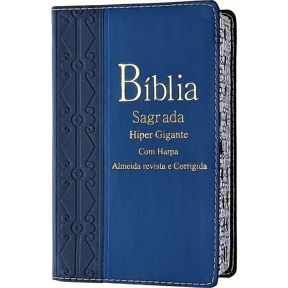 Bíblia Com Harpa Feminina/Masculina Hipergigante Grande 21Cm