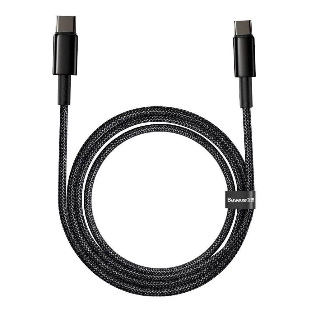 3X Cabo Tipo C Para Tipo C Baseus Tungsten Gold 100W 1M Pret