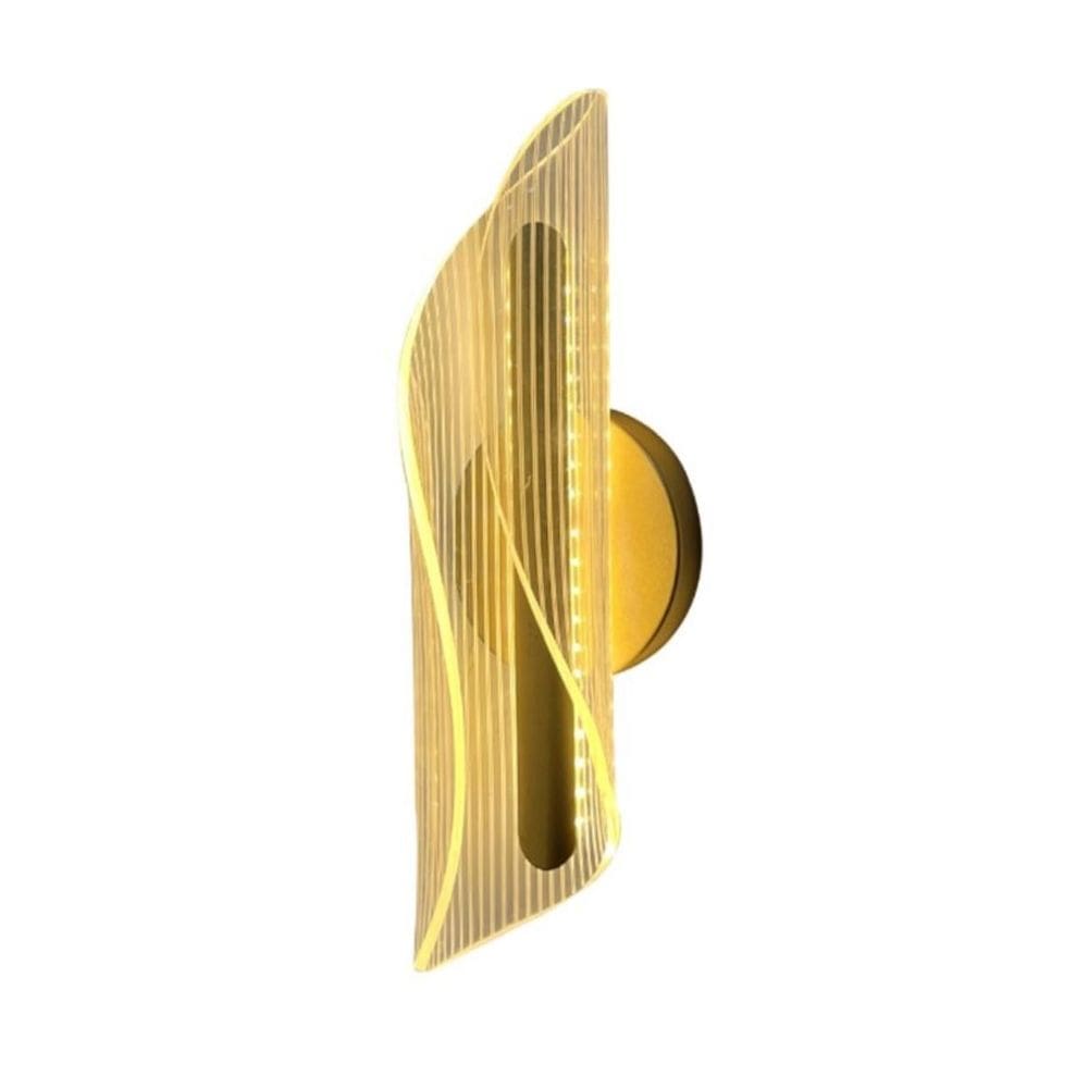 Arandela Moderna Led 8W 3200K Dourado Cinderella