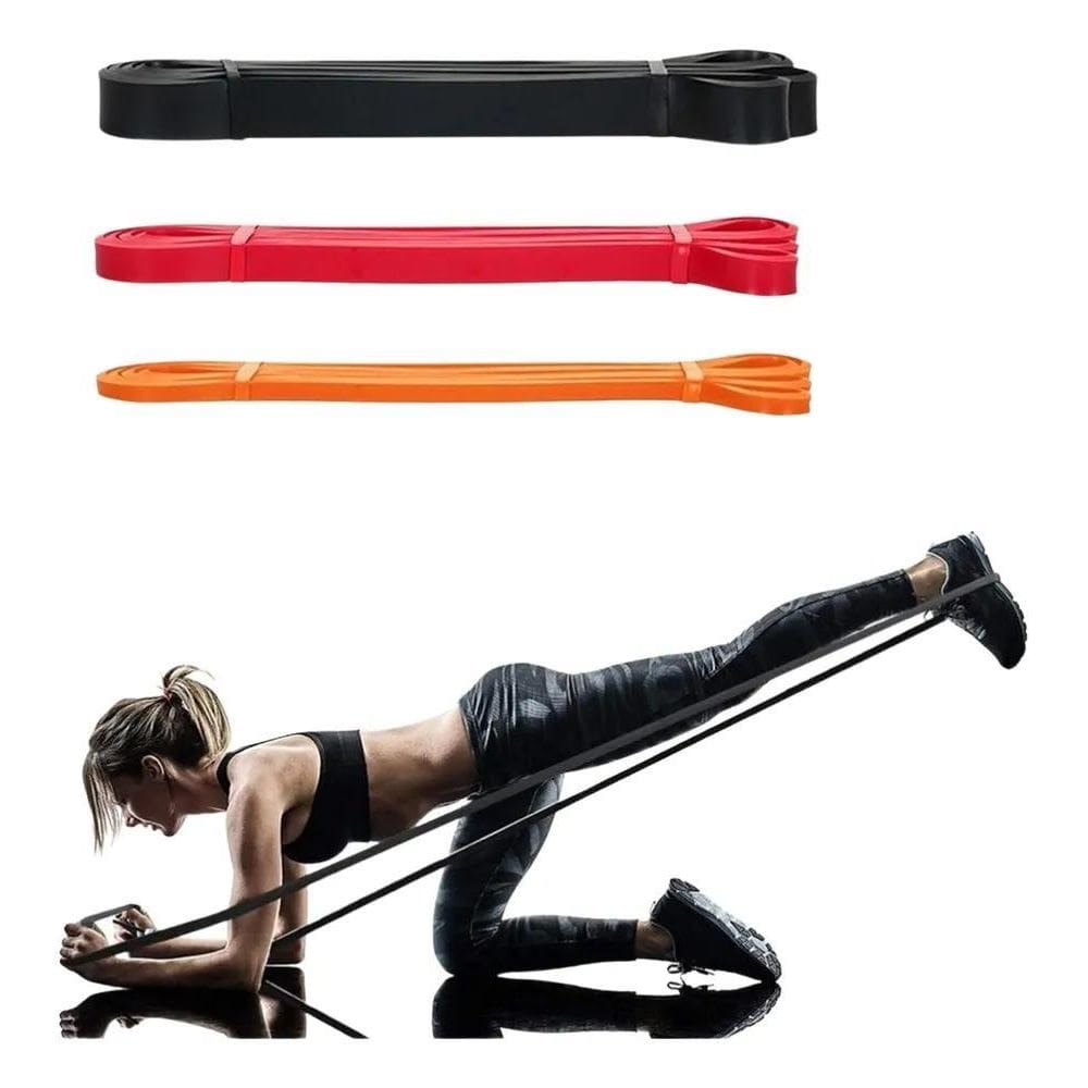 Kit Super Band 3 Intensidades Crossfit Elásticos Power