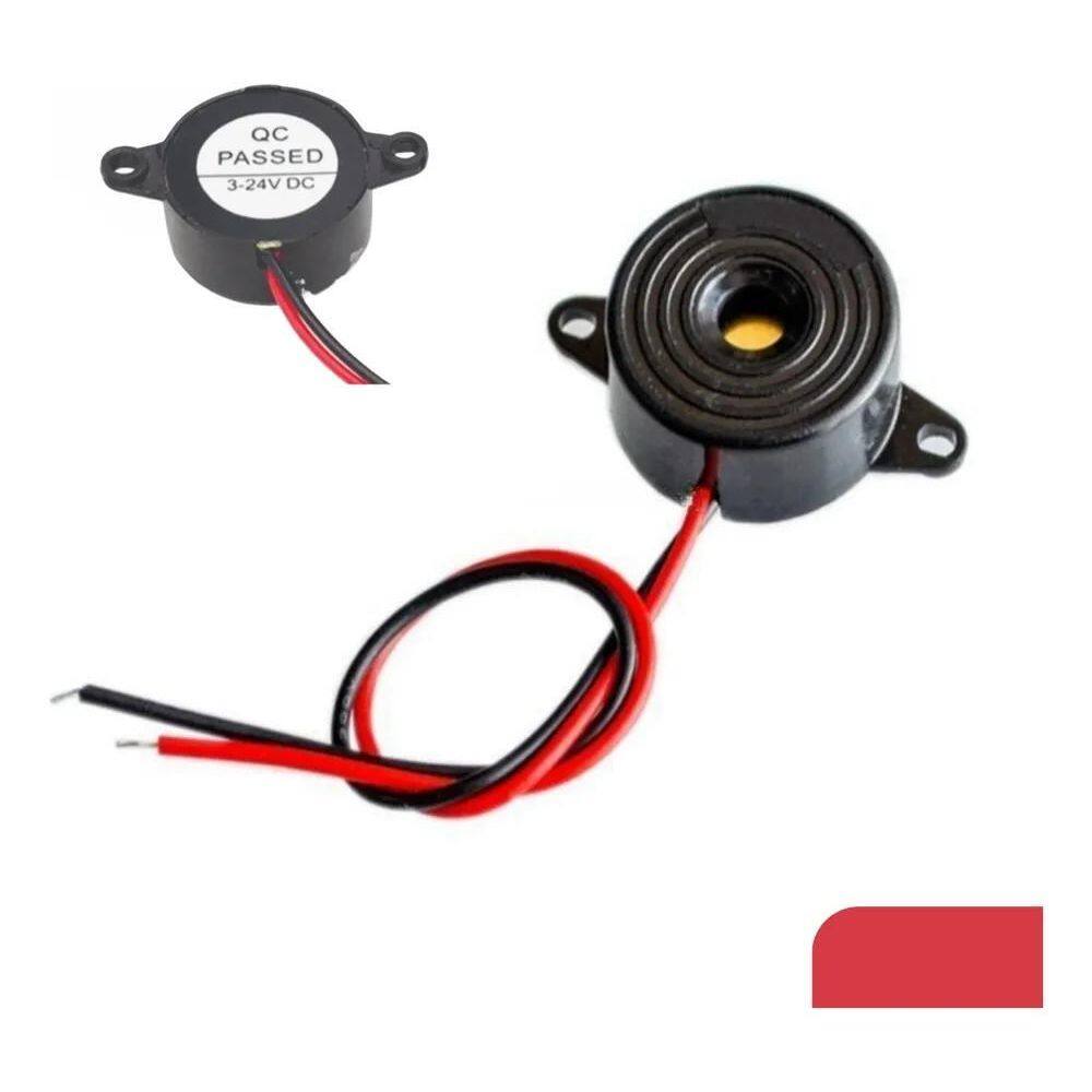 Buzzer Ativo Contínuo Sirene Alta Sfm-20B Dc 3-24V Apito