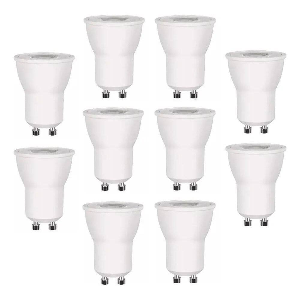 Kit10 Lâmpada Led Mr11 Mini Dicroica Bivolt Com Inmetro