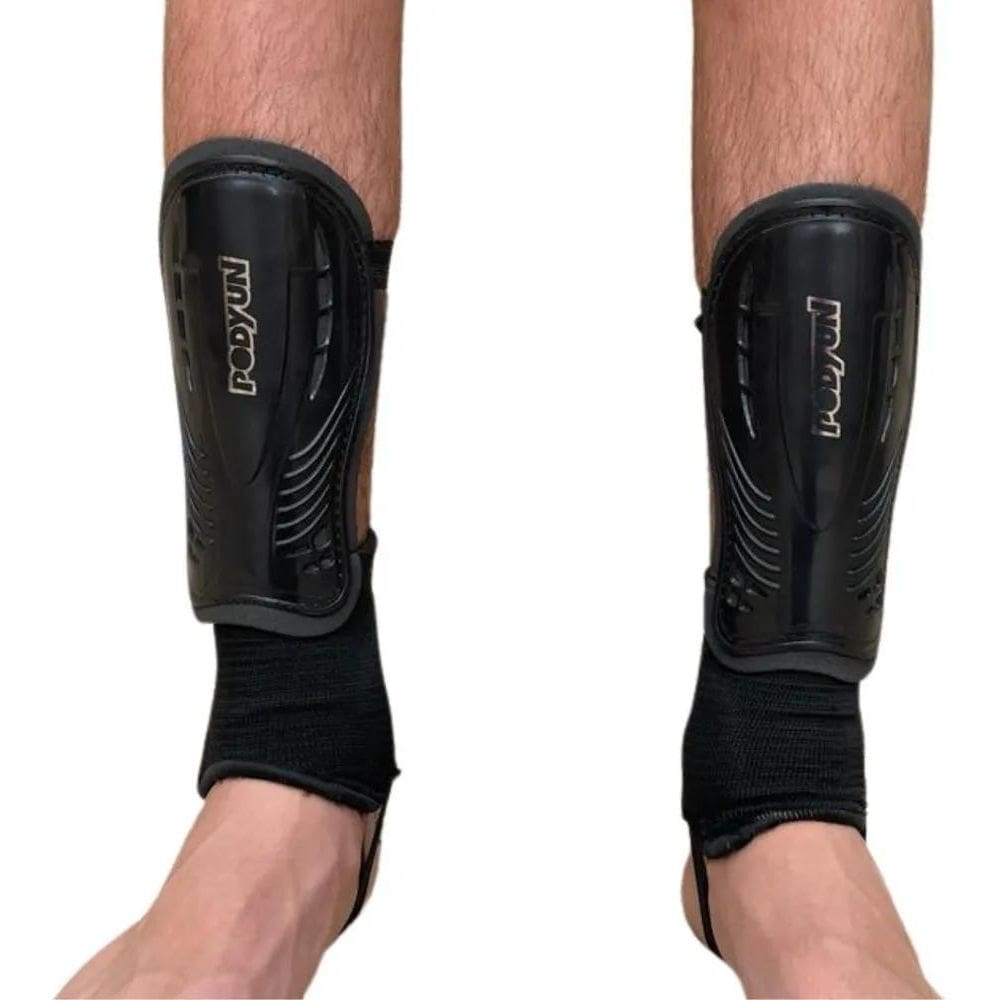 Caneleira De Futebol Campo Adulto Com Tornozeleira Envio 24H