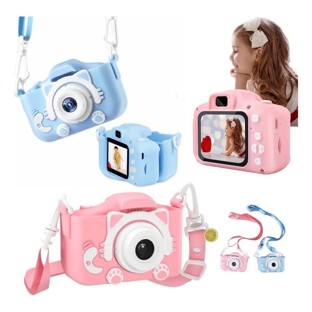 Máquina Fotográfica Infantil Digital Vídeos Hd Fotos Jogos