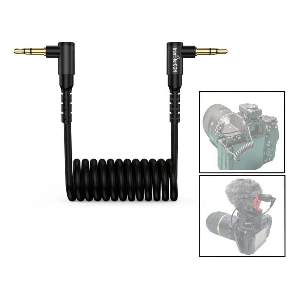 Cabo Adaptador P2 3,5Mm Trs/Trs Para Mic Rode E Câmera Dslr