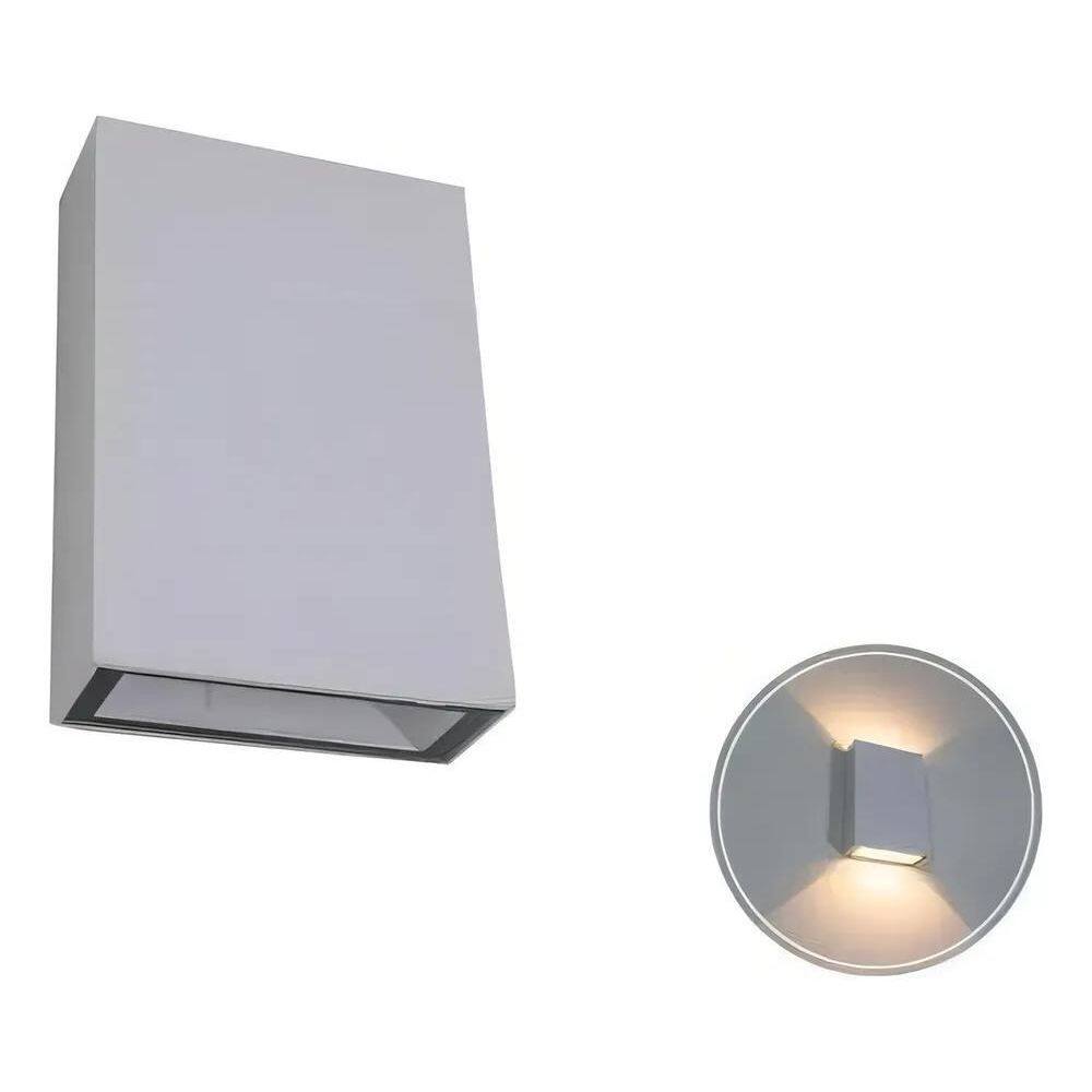 Arandela Duo Ip65 Efeito 2 Fachos Duplo Led 4W 3000K Estrutu