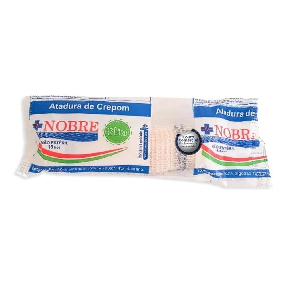 3X Faixa De Atadura De Crepom Curativo Algodão 10 Cm 60 Rolo