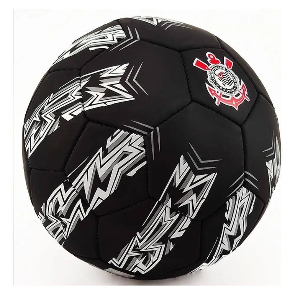 Bola De Futebol Licenciada Corinthians Sccp N 5 Cor Preto