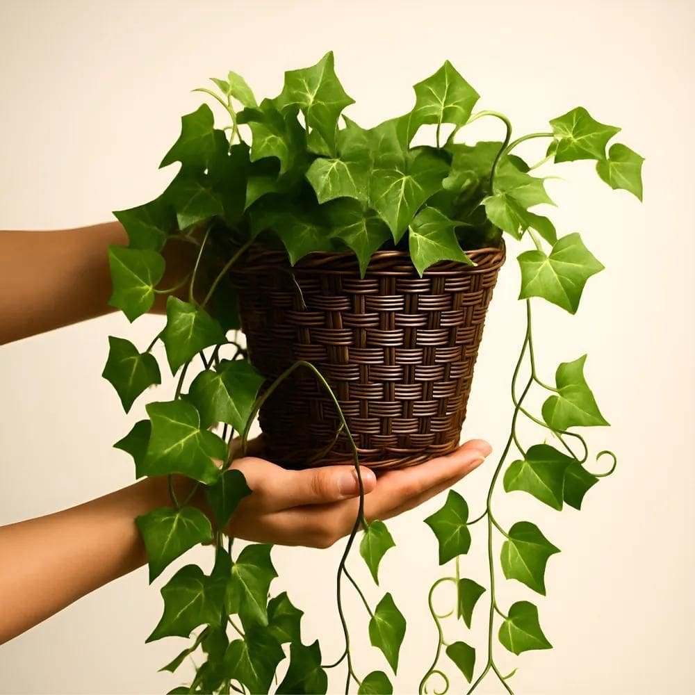 Arranjo Artificial Folhagem Pendente Permanente + Vaso