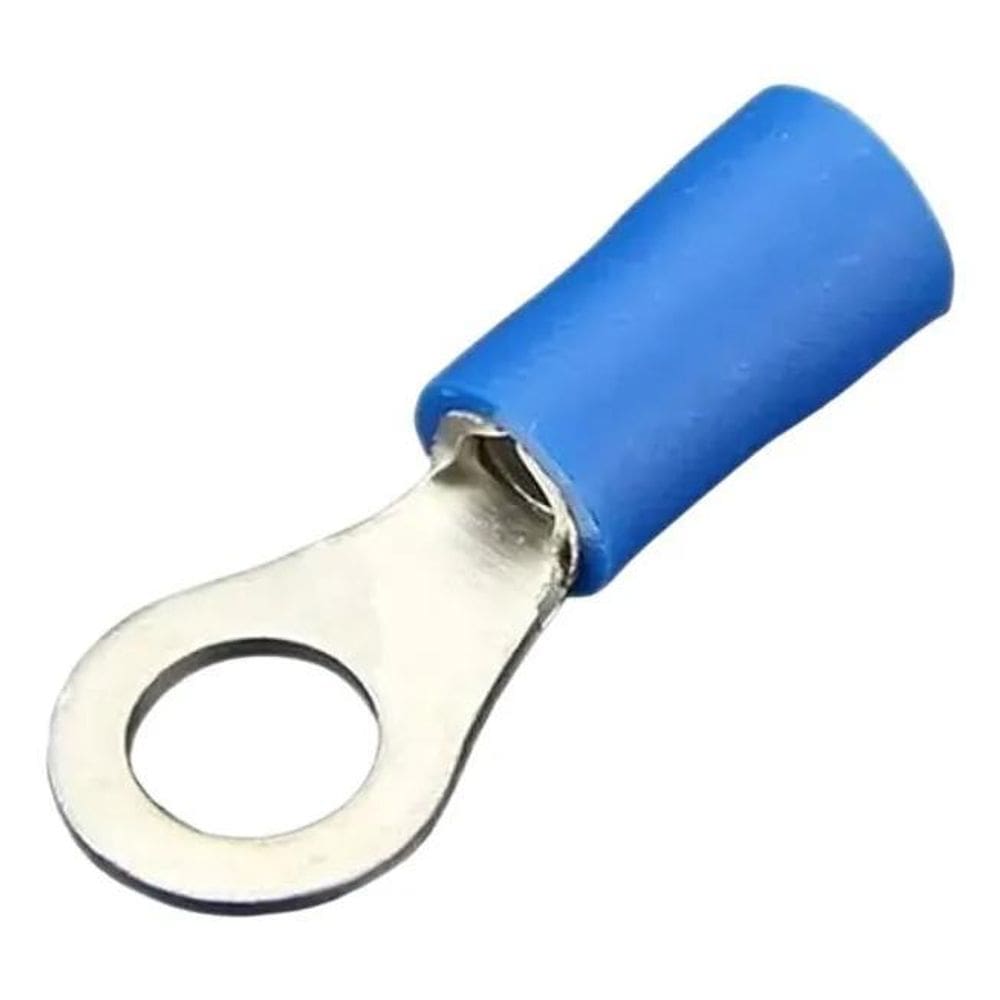 Terminal Olhal Azul Pre-Isolado 1,5Mm A 2,5Mm M4 - 100 Peças