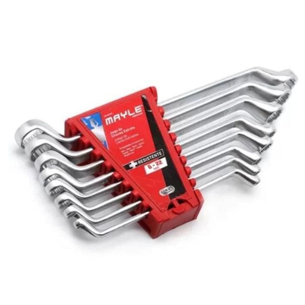 Jogo De Chave Estrela 6 22 Mm 8 Peças Mayle