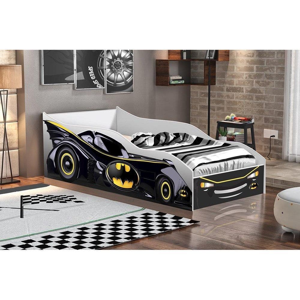 Cama Carro Infantil Black com Colchão Gabrielli