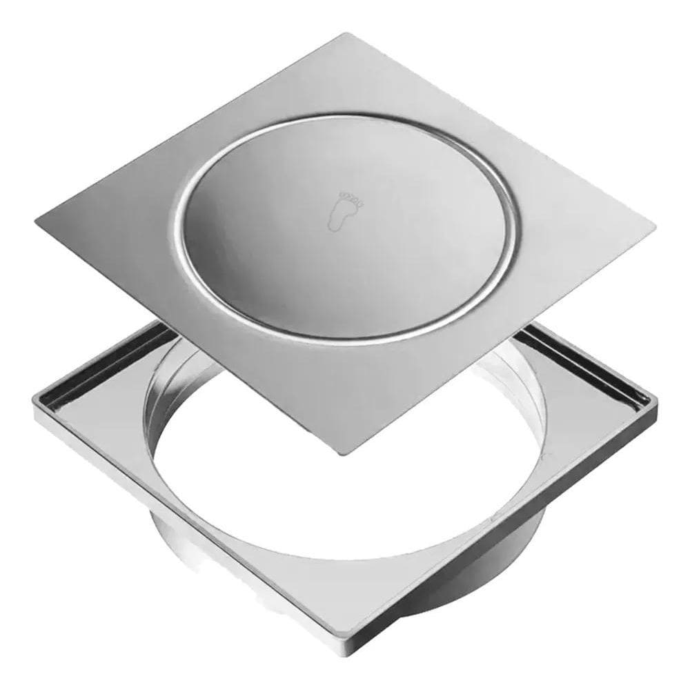 Ralo Click Inteligente 10X10 Com Porta Grelhas Em Inox
