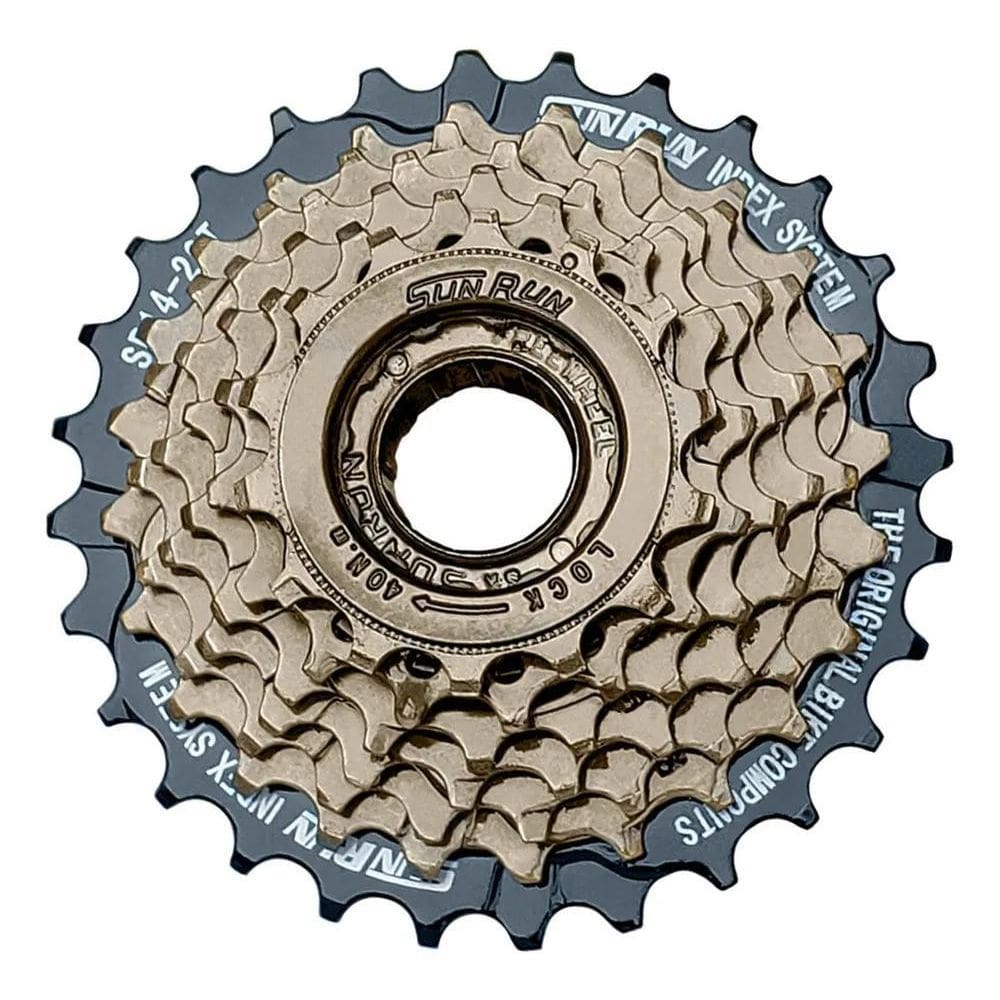 Catraca De Rosca Sunrun 7 Velocidades 14/28 Dentes Index Bik