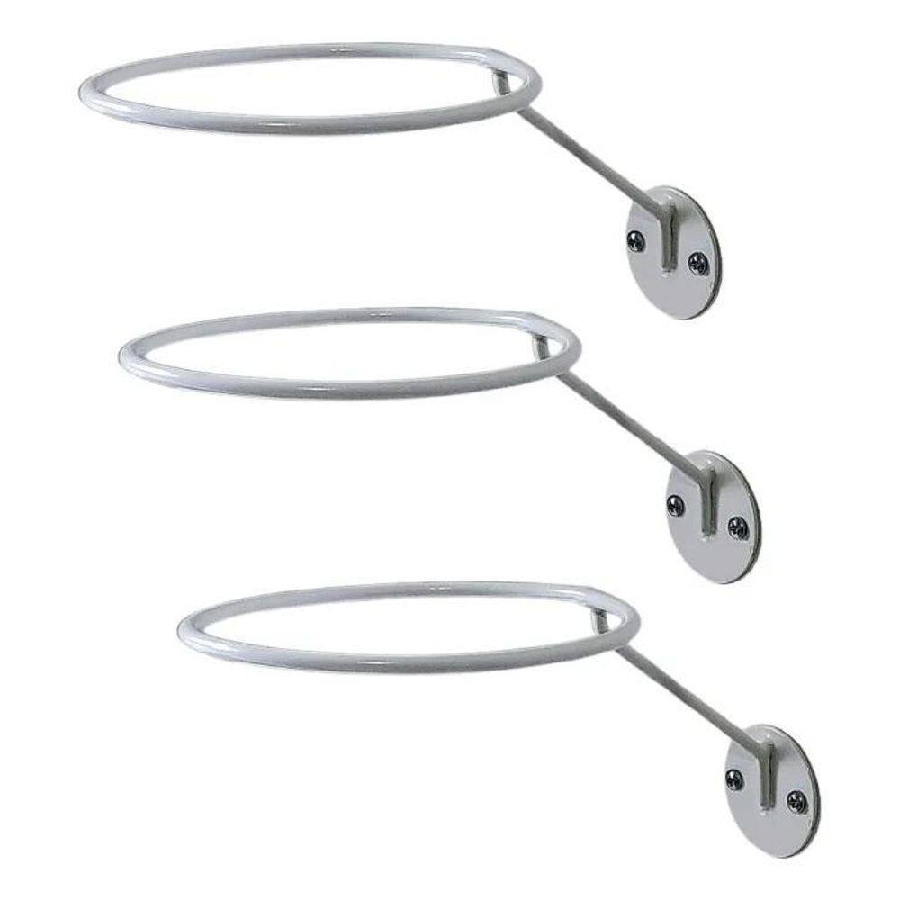 Bravo Esportes Kit 3 Suportes De Parede Para Bola De Futebol