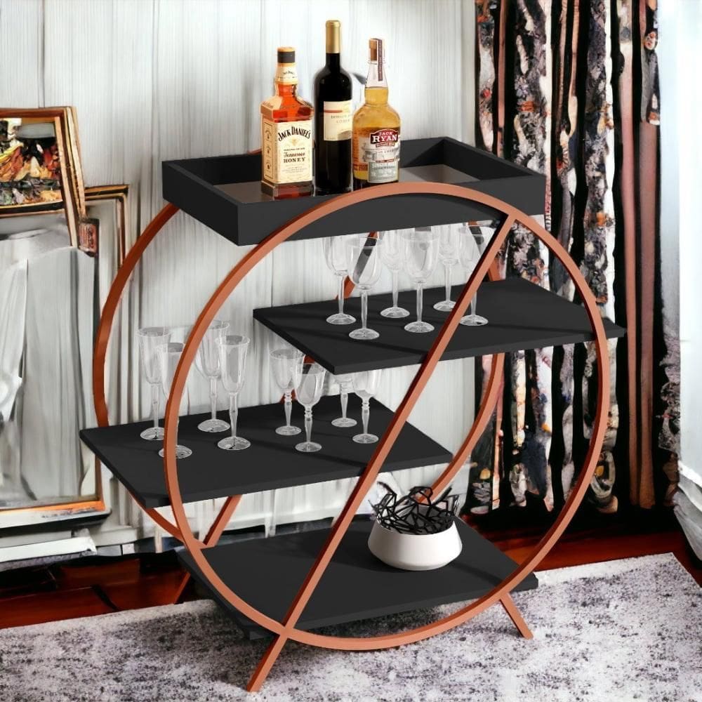 Adega JB 4009 Preto e Bronze Bechara