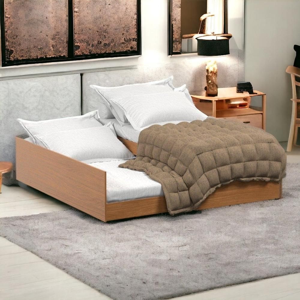 Cama Bibox Solteiro Matrix Nature com 02 Colchões Tebarrot