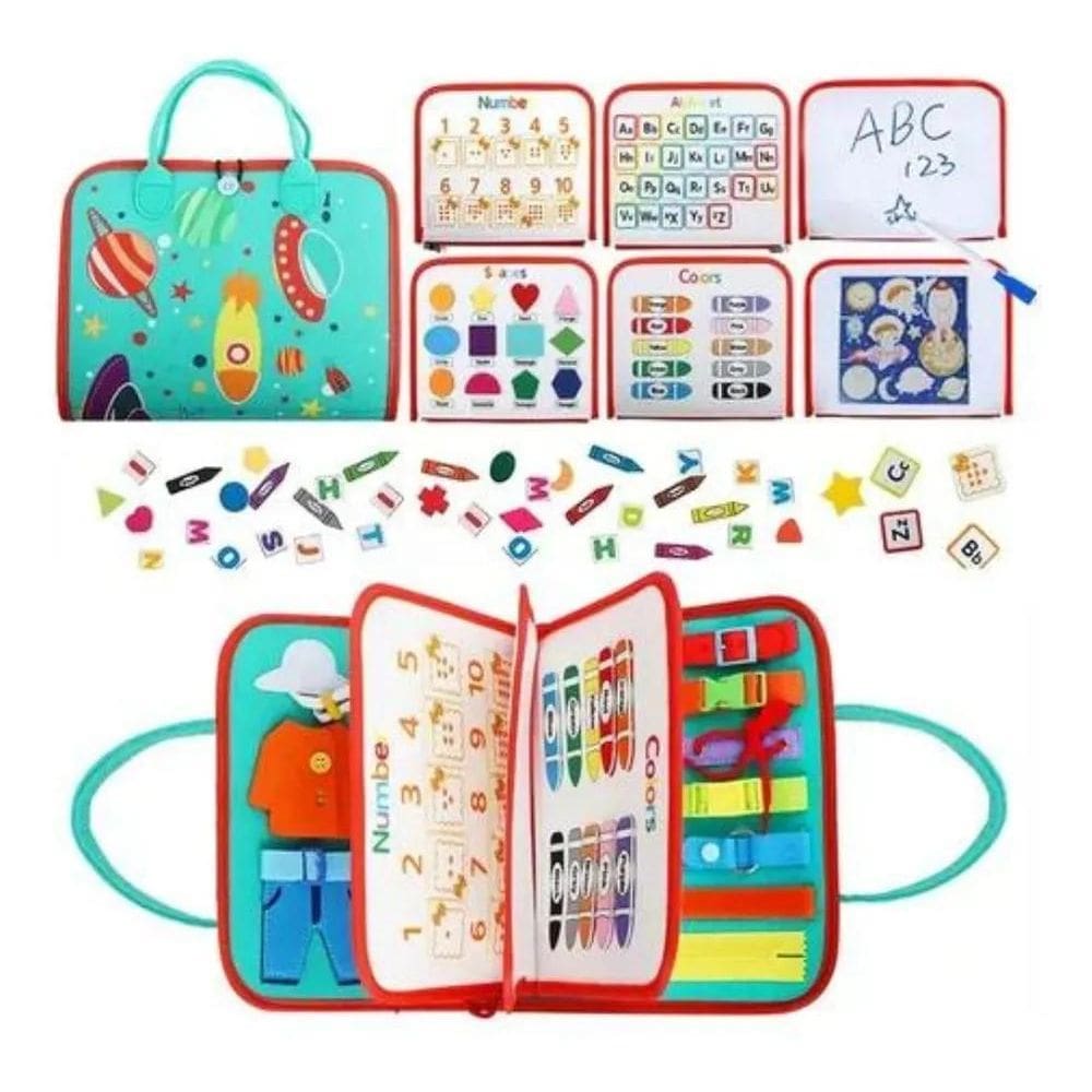 Caderno Educativo Sensorial Montessori Atividades Criativas