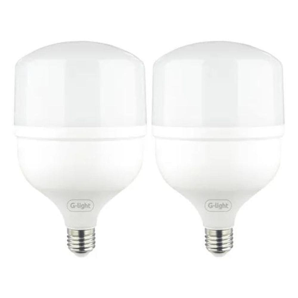Kit 2 Lâmpadas Led 50W 6500K E27 Bulbo Alta Potência Kian Lu