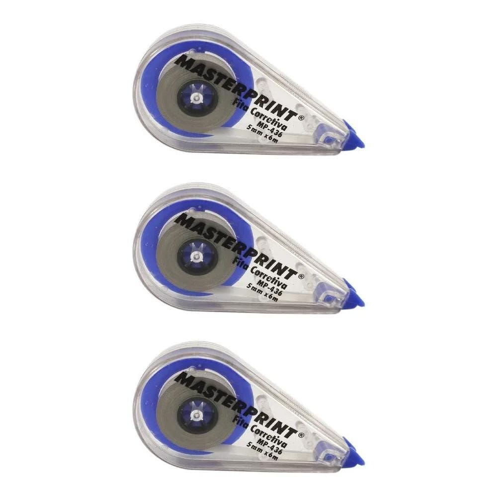 3 Corretivos Fita Escolar Faculdade Errorex Branquinho