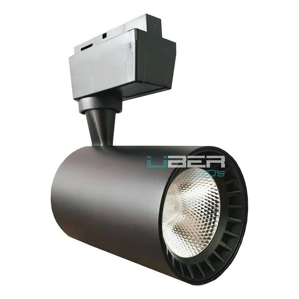 Spot Led Para Trilho 10W Preto 4000K Luz Neutra