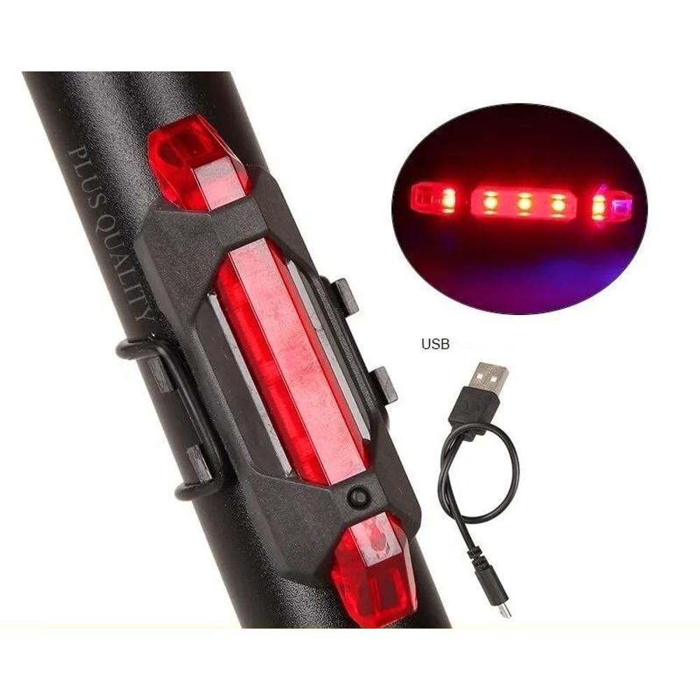 Lanterna Traseira Bike Sinalizador Bicicleta Luz De Led Usb