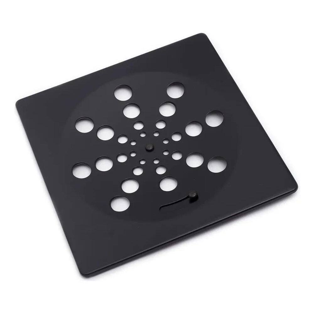 Grelha Para Ralo Quadrada 10X10 Com Fecho Rotativo Abre E Fe