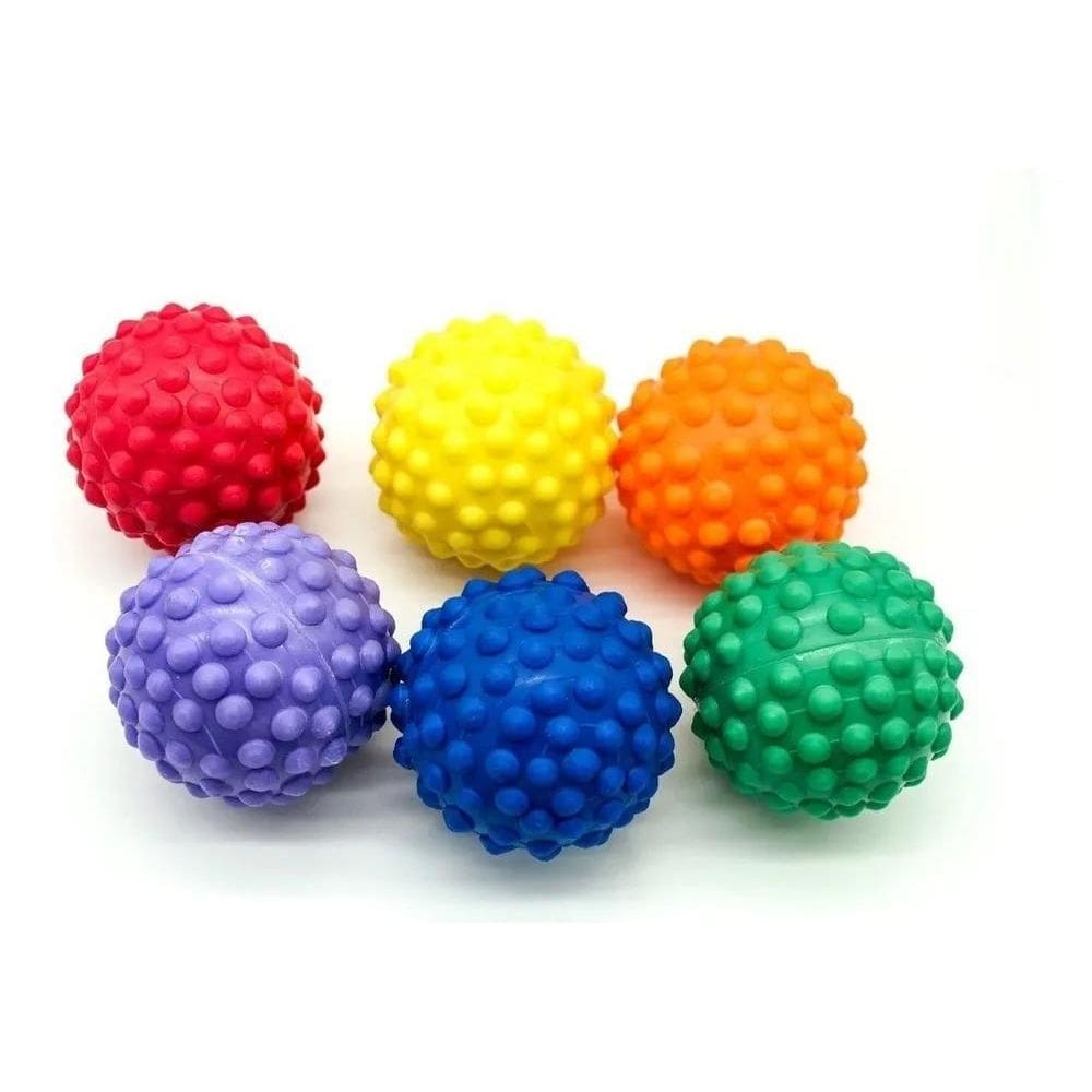 Kit 06 Bolas Cravo Exercitadora Fisioterapia Bolinha De Mão