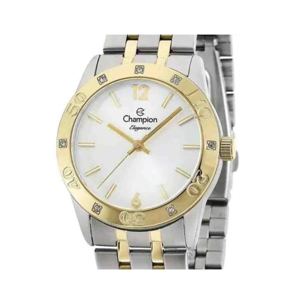 Relógio Champion Elegance Bicolor Feminino Cn27349B