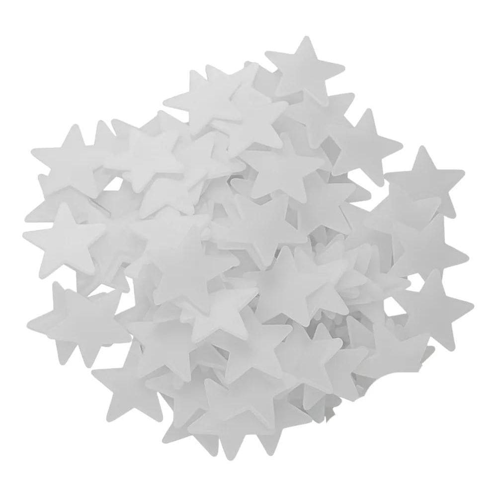 100 Estrelas Fluorescentes Neon Brilha No Escuro Teto Parede