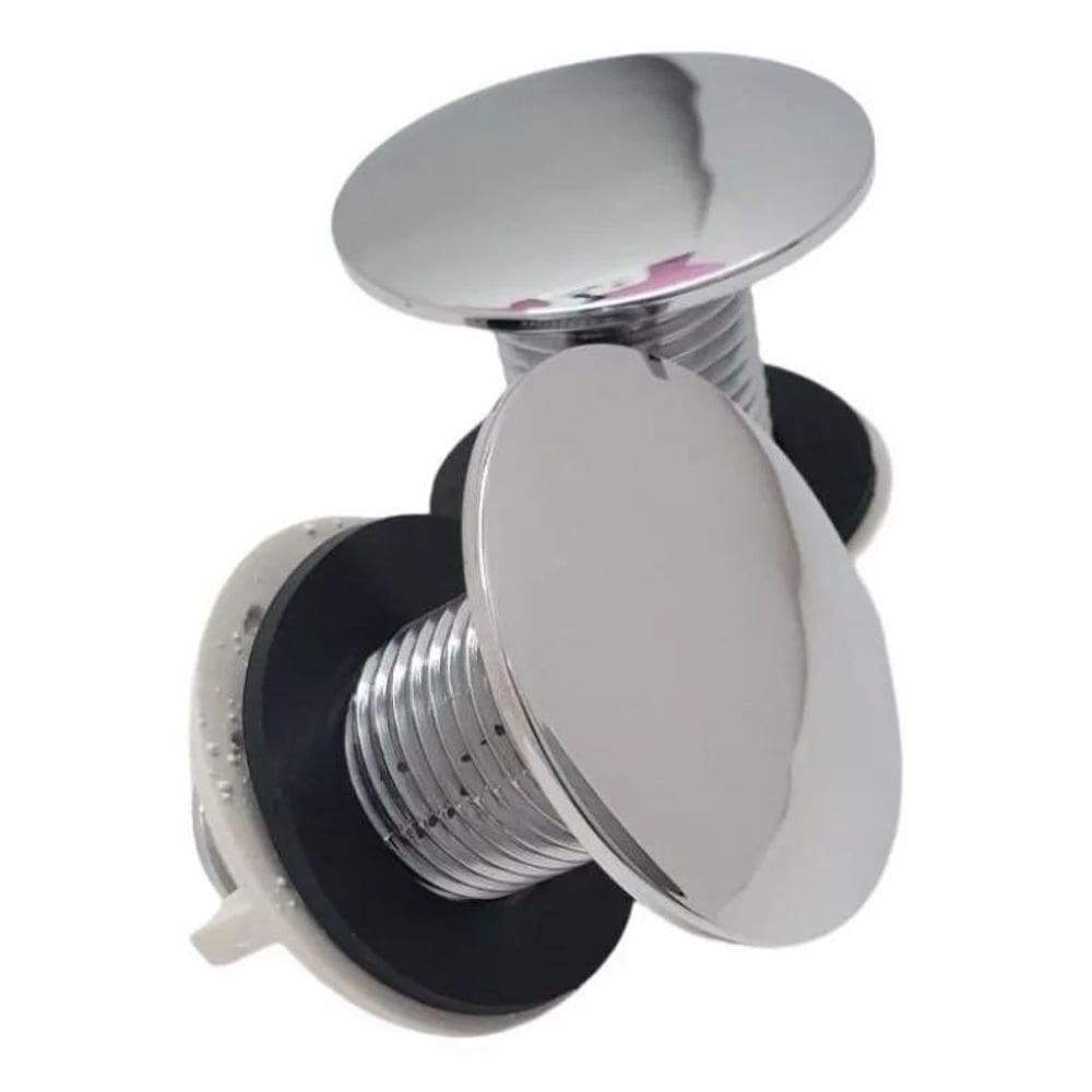 2 Tampão Tampa Tapa Furo Plug Abs 1/2 Lavat/Bide/Pia/Cuba Pr