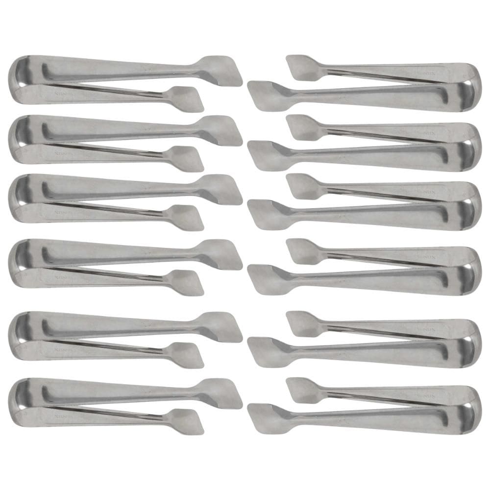 Kit 12 Pegadores Pinça Azeitonas Servir Carne Gelo Aço Inox 18cm Multiuso Brinox