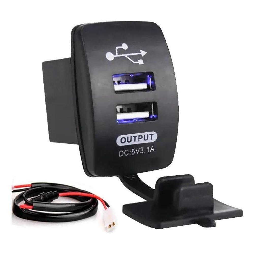 3X Tomada Carregador Usb Encaixe Painel Carro Caminhão Trail