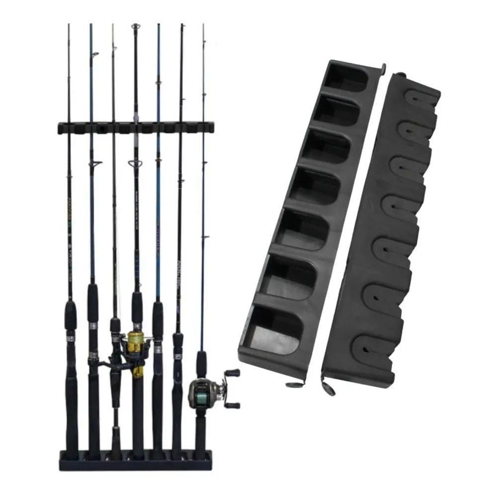 Suporte Expositor Organizador Varas De Pesca Até 7 Top Rack