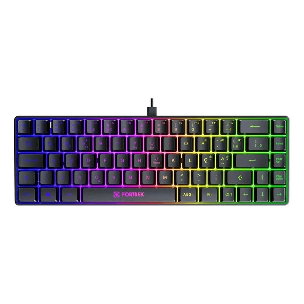 Teclado Gamer Fortrek Fearless 65 Compact Preto