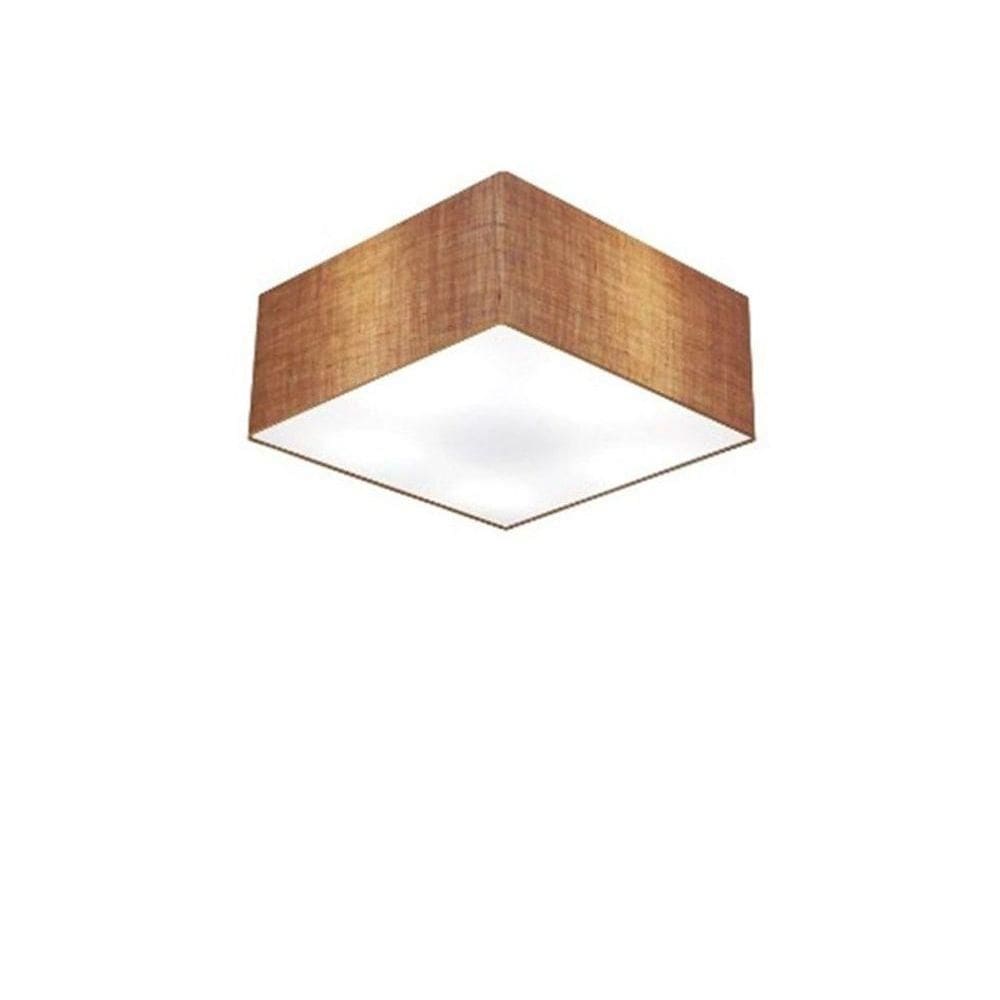 Plafon Para Sala Quadrado Sl-3000 Cúpula Cor Palha