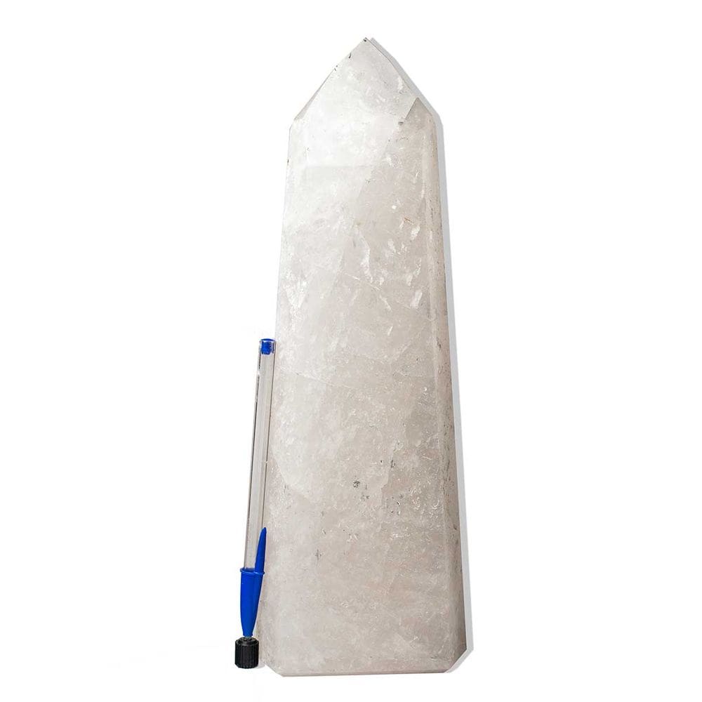 Ponta Quartzo Cristal Lapidado 2,9Kg 31cm Classe B