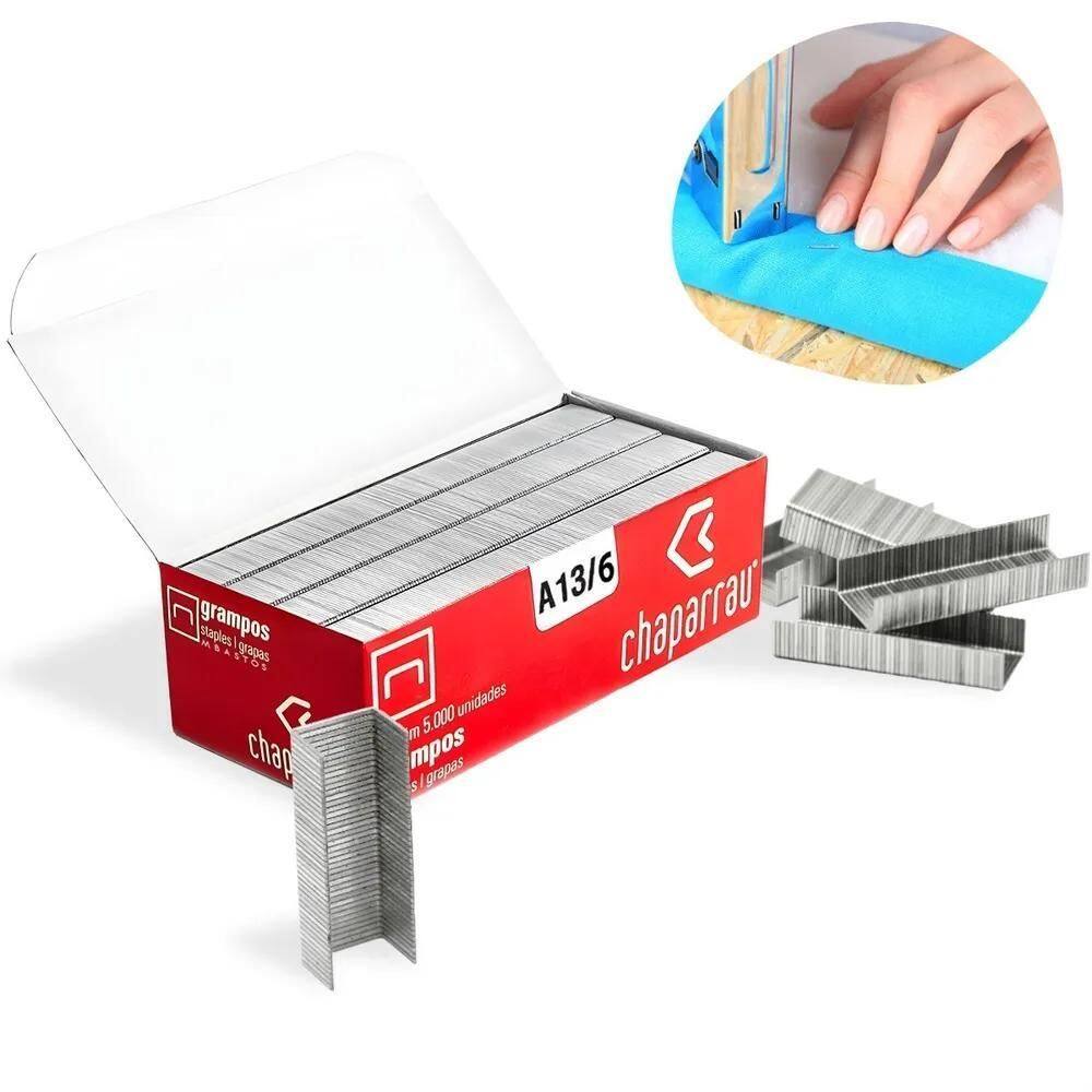Grampo Para Grampeador Manual Rapid 13/06 5000 Pçs Chaparrau
