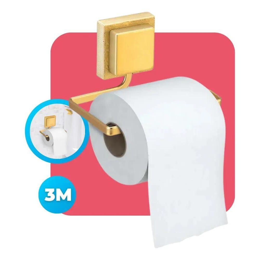 Suporte Banheiro Lavabo Porta Papel Higiênico Papeleira Pare