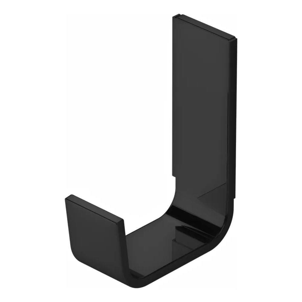 Cabide Para Banheiro Preto Fosco Para Pendurar Objetos