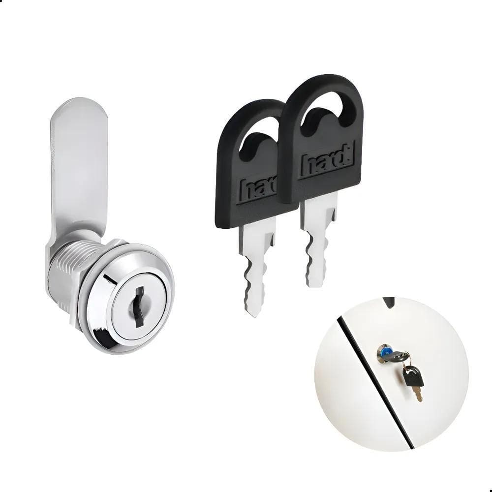Fechadura Para Moveis De Aço 19 X 20Mm Portas E Gavetas Crom