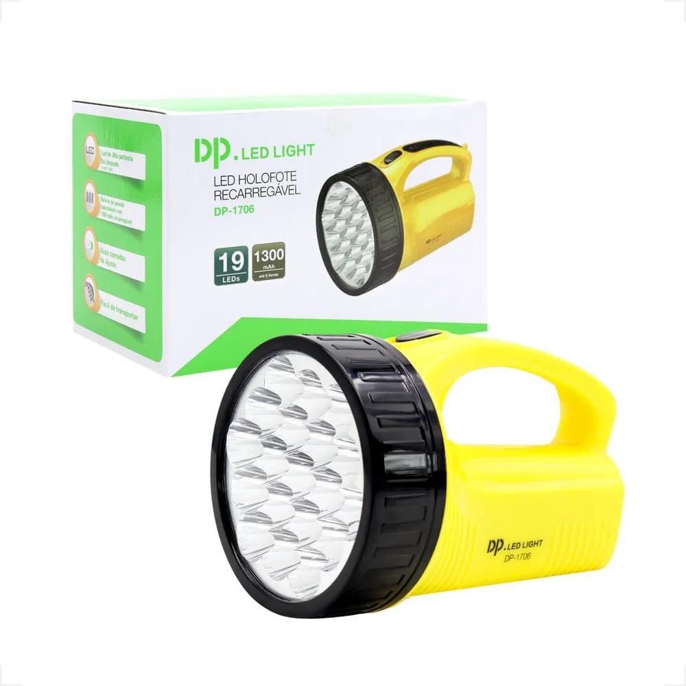 Lanterna Recarregável Dp. Led Light Dp-1706 19 Leds Bivolt