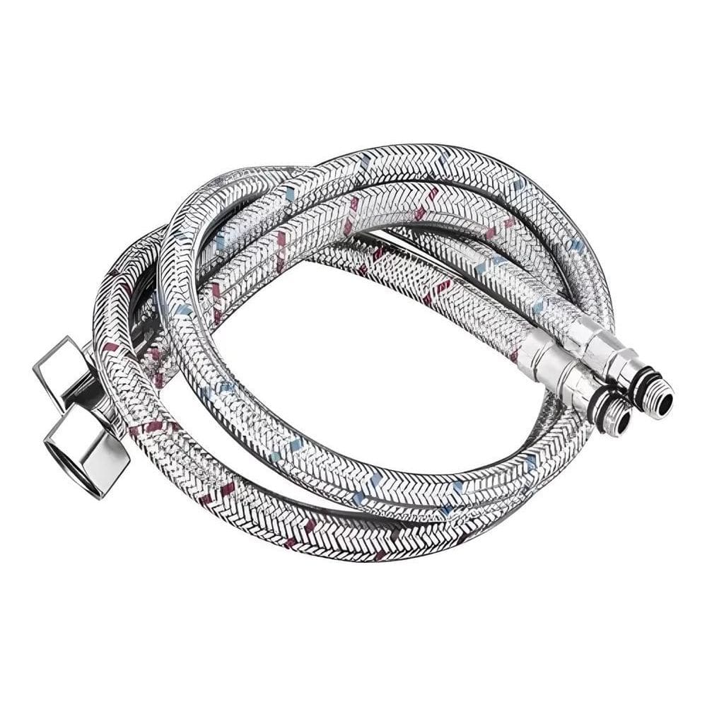 Engate Mangueira Flexível Para Torneiras Monocomando 60Cm Par